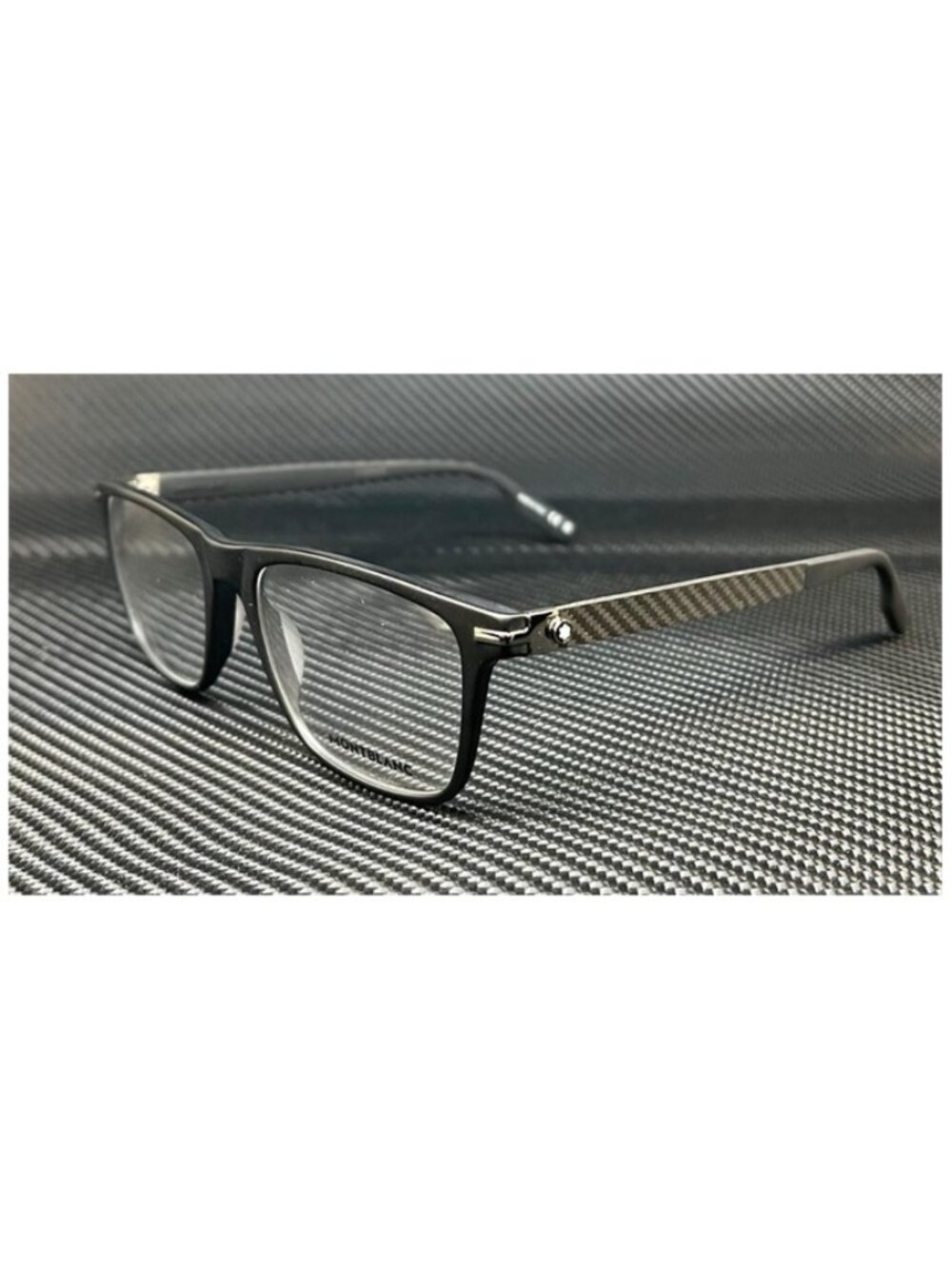 New Mont Blanc Men  Matte Black Eyeglasses  54- 18- 145